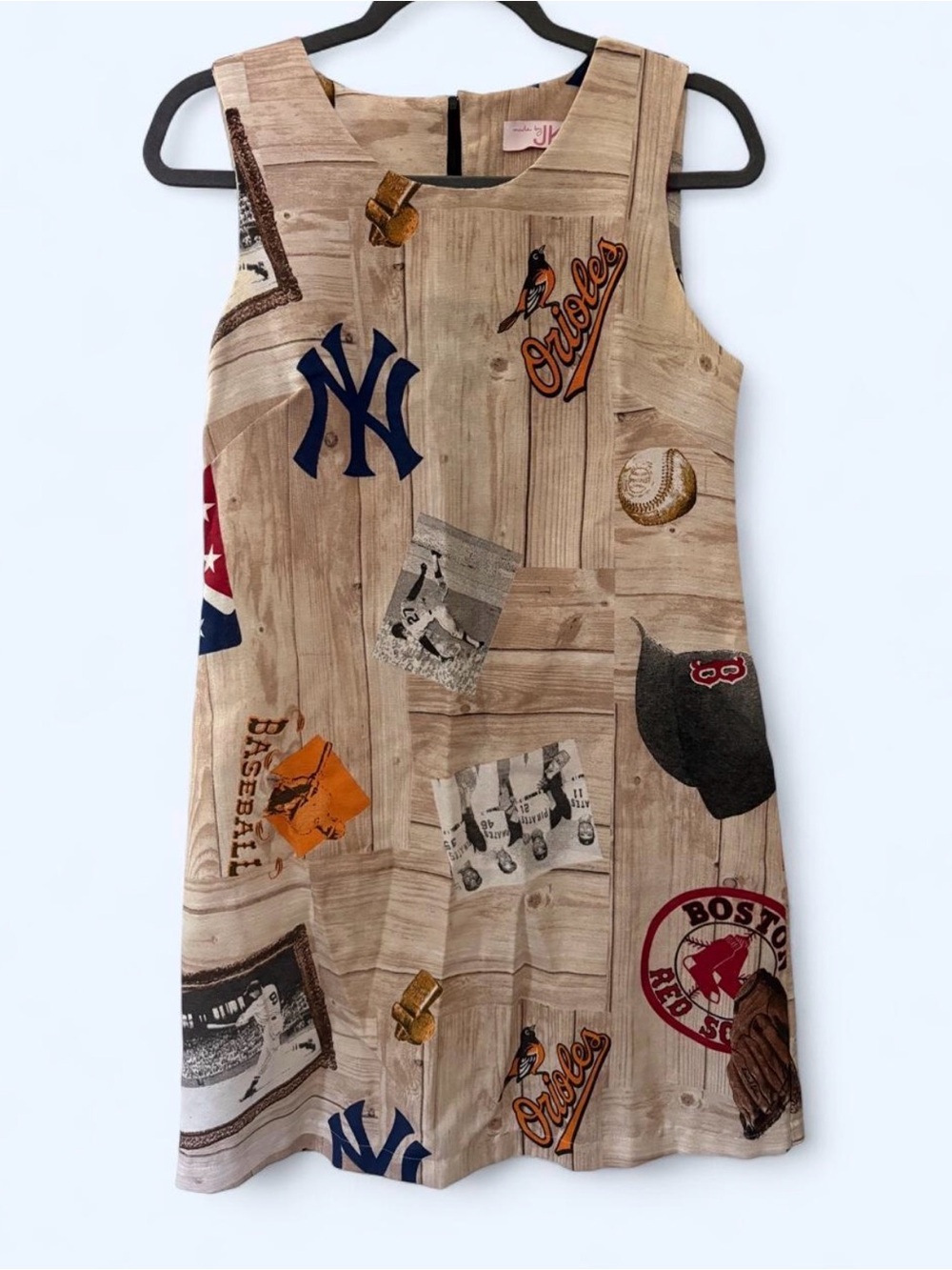 Baseball Print Shift Dress
